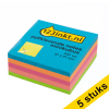 Aanbieding: 5x 123inkt zelfklevende notes mini kubus neonmix 51 x 51 mm