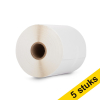 Aanbieding: 5x Brother RD-S01E2 doorlopende rol thermisch papier 102 mm (123inkt huismerk)  650650