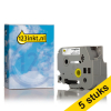 Aanbieding: 5x Brother TZe-151 tape zwart op transparant 24 mm (123inkt huismerk)  650635