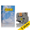 Aanbieding: 5x Brother TZe-B51 tape zwart op fluorescerend oranje 24 mm (123inkt huismerk)  650683