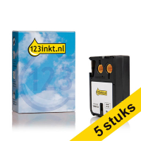 Aanbieding: 5x Dymo 1868752 XTL tape vinyl zwart op wit 19 mm (123inkt huismerk)