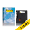 Aanbieding: 5x Dymo 622289 IND Rhino tape permanent polyester zwart op transparant 12 mm (123inkt huismerk) 650867 - 1