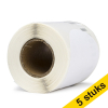 Aanbieding: 5x Dymo S0719250 / 14681 CD en DVD etiketten (123inkt huismerk) 650605 - 1