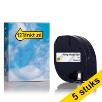 Aanbieding: 5x Dymo S0721530 / 12267 plastic tape transparant 12 mm (123inkt huismerk) S0721530C 650517