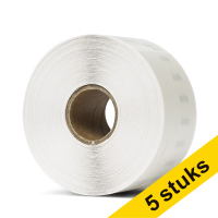Aanbieding: 5x Dymo S0722410 / 99013 brede transparante adresetiketten (123inkt huismerk)