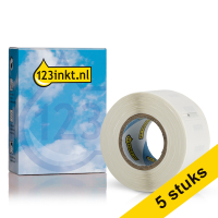 Aanbieding: 5x Dymo S0722460 / 99017 hangmapetiketten (123inkt huismerk)