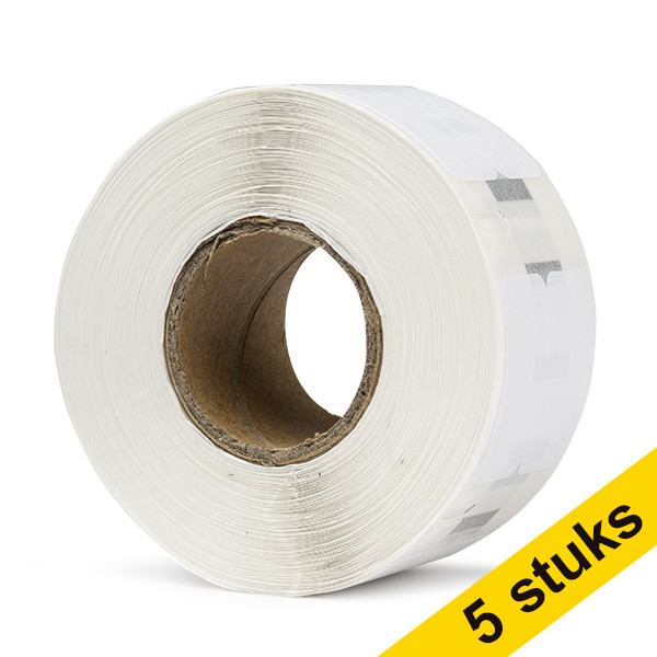 Aanbieding: 5x Dymo S0722470 / 99018 smalle ordneretiketten (123inkt huismerk) S0722470C 650582 - 1