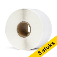 Aanbieding: 5x Dymo S0722520 / 11352 grote etiketten voor retouradres (123inkt huismerk) 653101