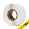 Aanbieding: 5x Dymo S0722530 / 11353 multifunctionele etiketten (123inkt huismerk)  650525