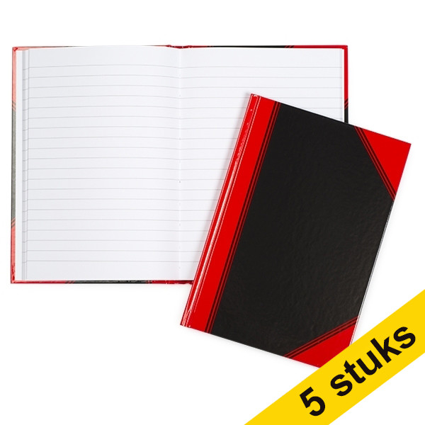 Aanbieding: 5x Landré gebonden boek A5 gelinieerd 96 vel 035170 - 1