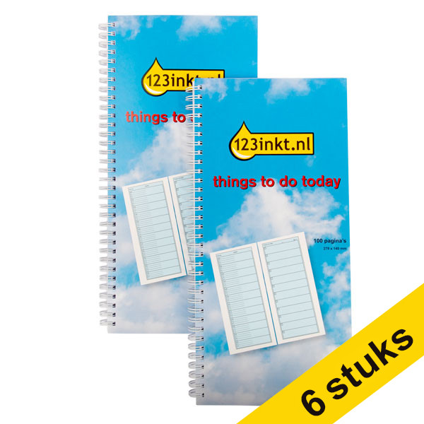 Aanbieding: 6x 123inkt things to do today (100 vel)  390628 - 1