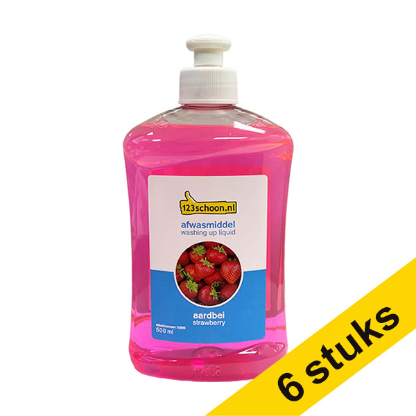 Aanbieding: 6x 123schoon Pink Sensation afwasmiddel (500 ml)  SDR06072 - 1