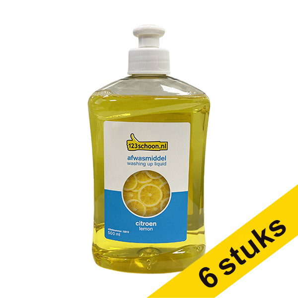 Aanbieding: 6x 123schoon Yellow Sensation afwasmiddel (500 ml)  SDR06070 - 1