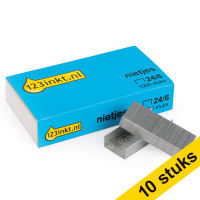Aanbieding: 9+1 gratis 123inkt 24/6 nietjes (1000 stuks) 301123