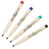 Aanbieding: Set 123inkt eco permanent markers zwart/rood/blauw/groen (1 mm rond)