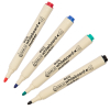 Aanbieding: Set 123inkt eco whiteboard markers zwart/rood/blauw/groen (1 - 3 mm rond)