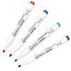 Aanbieding: Set 123inkt whiteboard markers zwart/rood/blauw/groen (2,5 mm rond)