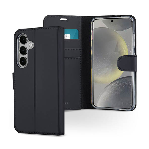 Accezz Wallet Softcase Bookcase Samsung Galaxy S25 zwart 137780 - 1