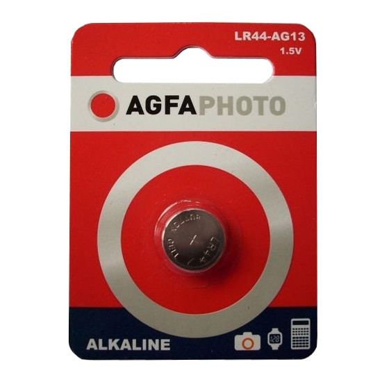 Agfaphoto LR44/ AG13 Alkaline knoopcel batterij 1 stuk 150-803470 290042 - 1