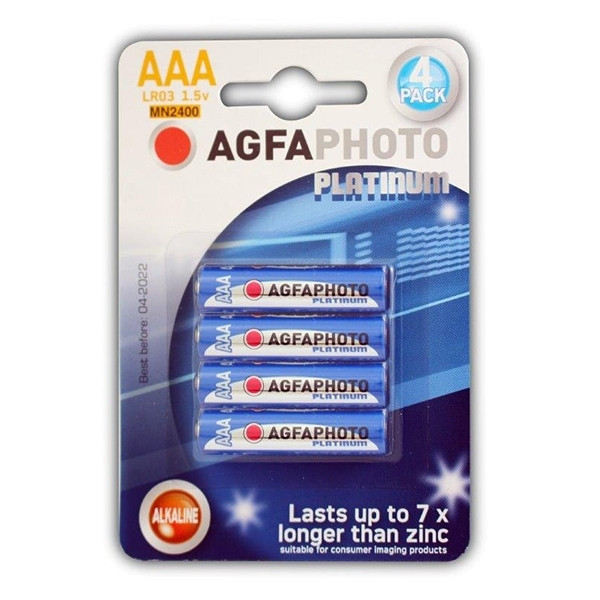 Verslaafde Verniel Slank Agfaphoto Micro AAA batterij 4 stuks AgfaPhoto 123inkt.nl