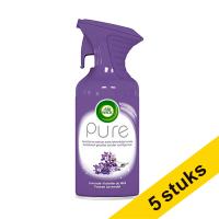 Aanbieding: 5x Air Wick Pure luchtverfrisser spray lavendel (250 ml)