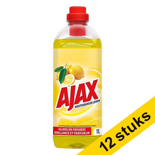 Ajax Aanbieding: 12x Ajax allesreiniger Mediterranean Lemon (1000 ml)  SAJ00045 - 1