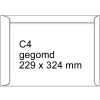Akte envelop wit 229 x 324 mm - C4 gegomd (25 stuks)