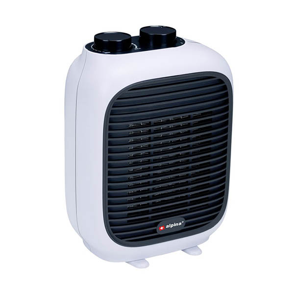 Alpina ventilatorkachel (1500W, ruimtes tot 15m², wit) 298281 - 1