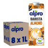 Alpro Barista Almond plantaardige opschuimmelk 1 liter (8 stuks)