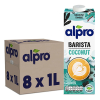 Alpro Barista Coconut plantaardige opschuimmelk 1 liter (8 stuks)