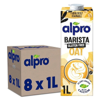 Alpro Barista Gluten Free Oat plantaardige opschuimmelk 1 liter (8 stuks) 422844