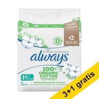 Aanbieding: 4x Always Cotton Protection maandverband size 1 normal (11 stuks)