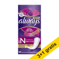 Aanbieding: 4x Always Daily Extra Protect inlegkruisjes normal (24 stuks)