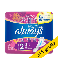 Aanbieding: 4x Always Platinum maandverband size 2 long (10 stuks) SAL01174
