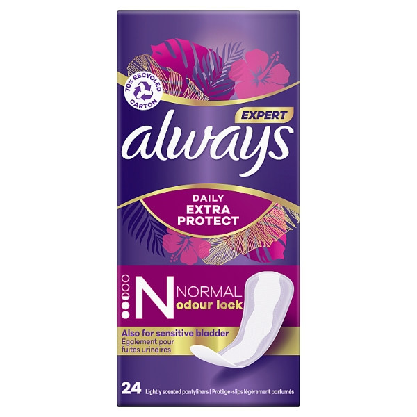 Always Daily Extra Protect inlegkruisjes normal (24 stuks) SAL01048 - 1
