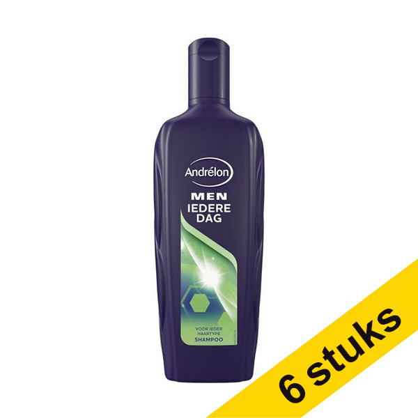 Andrélon Aanbieding: 6x Andrélon for men Iedere Dag shampoo (300 ml)  SAN00312 - 1