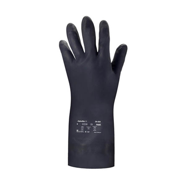 Ansell AlphaTec 29-500 latex koudebestendige werkhandschoen zwart maat 9/L (12 paar) 19029009 SSA07073 - 1