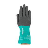 Ansell AlphaTec 58-270 nitril werkhandschoen antraciet/groen maat 10/XL (12 paar) 19020310 SSA07058
