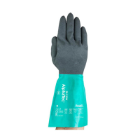 Ansell AlphaTec 58-535W nitril werkhandschoen antraciet/groen maat 10/XL (6 paar) 19020110 SSA07055