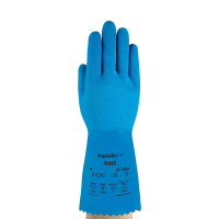 Ansell AlphaTec 87-029 natuurrubberen handschoen blauw maat 9/L (12 paar) 18602509 SSA07000