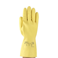 Ansell AlphaTec 87-063 natuurrubberen handschoen geel maat 8/M (12 paar) 18609008 SSA07008