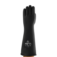 Ansell AlphaTec 87-104 natuurrubberen handschoen zwart maat 10,5/XL (1 paar) 18615410 SSA07015
