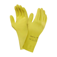 Ansell AlphaTec 87-650 natuurrubberen handschoen geel maat L/XL (12 paar) 19086310 SSA07118
