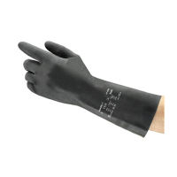Ansell AlphaTec 87-950 latex werkhandschoen zwart maat 9/L (12 paar) 19086209 SSA07113