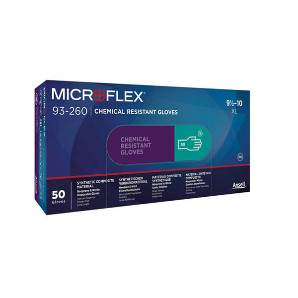 Ansell Microflex 93-260 nitril handschoen poedervrij groen maat 9½-10/XL (50 stuks) 19094610 SSA07140 - 1
