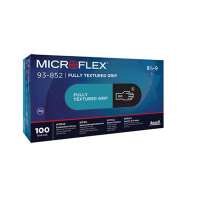 Ansell Microflex 93-852 nitril handschoen poedervrij zwart maat 8½-9/L (100 stuks) 19094409 SSA07136