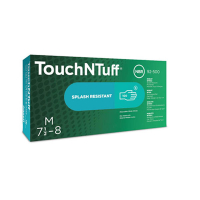 Ansell Touch N Tuff 92-500 nitril handschoenen gepoederd groen maat 8½-9/L (100 stuks) 19092509 SSA07123