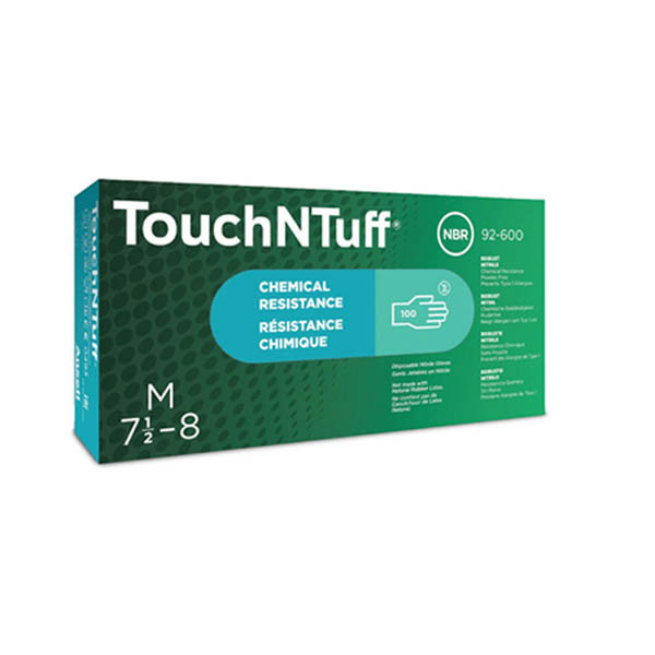 Ansell Touch N Tuff 92-600 nitril handschoenen poedervrij groen maat 8½-9/L (100 stuks) 19092609 SSA07127 - 1