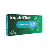 Ansell Touch N Tuff 92-670 nitril handschoen poedervrij lichtblauw maat 7½-8/M (100 stuks) 19092708 SSA07129