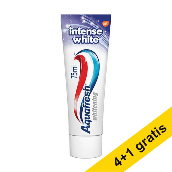 Aanbieding: 5x Aquafresh Intense White tandpasta (75 ml) SAQ00054 - 1